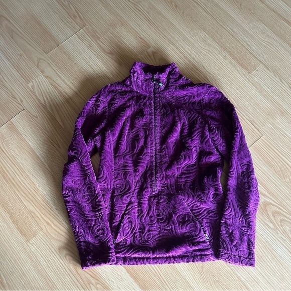 Athleta Purple Plush Fleece Half Zipped Jacket Women’s Small - Picture 1 of 9